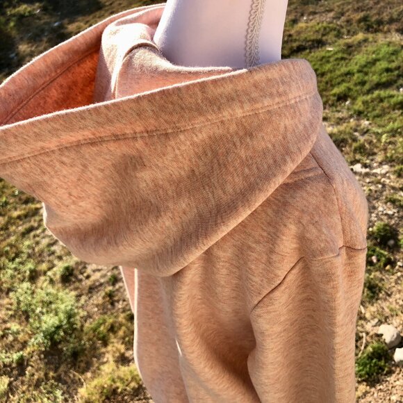 H&M Blush Pink Size Small Full Zip Hoodie Sweatshirt Casual Soft Feminine Winter - Picture 10 of 16